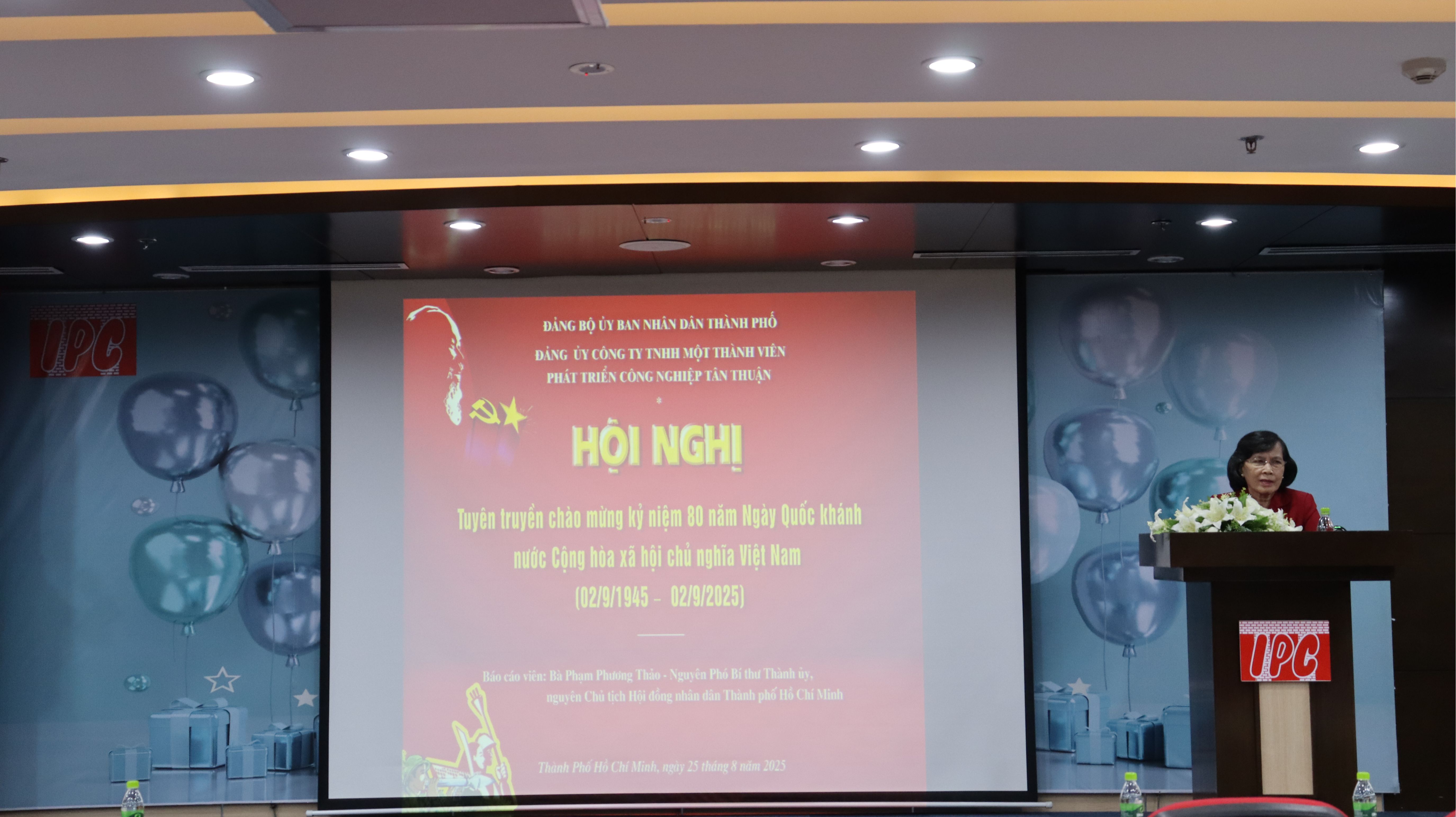 Công ty TNHH Một thành viên Phát triển Công nghiệp Tân Thuận tổ chức Hội nghị tuyên truyền chào mừng kỷ niệm 80 năm Cách mạng Tháng Tám và Ngày Quốc khánh nước Cộng hòa Xã hội Chủ nghĩa Việt Nam (02/9/1945 - 02/9/2025)