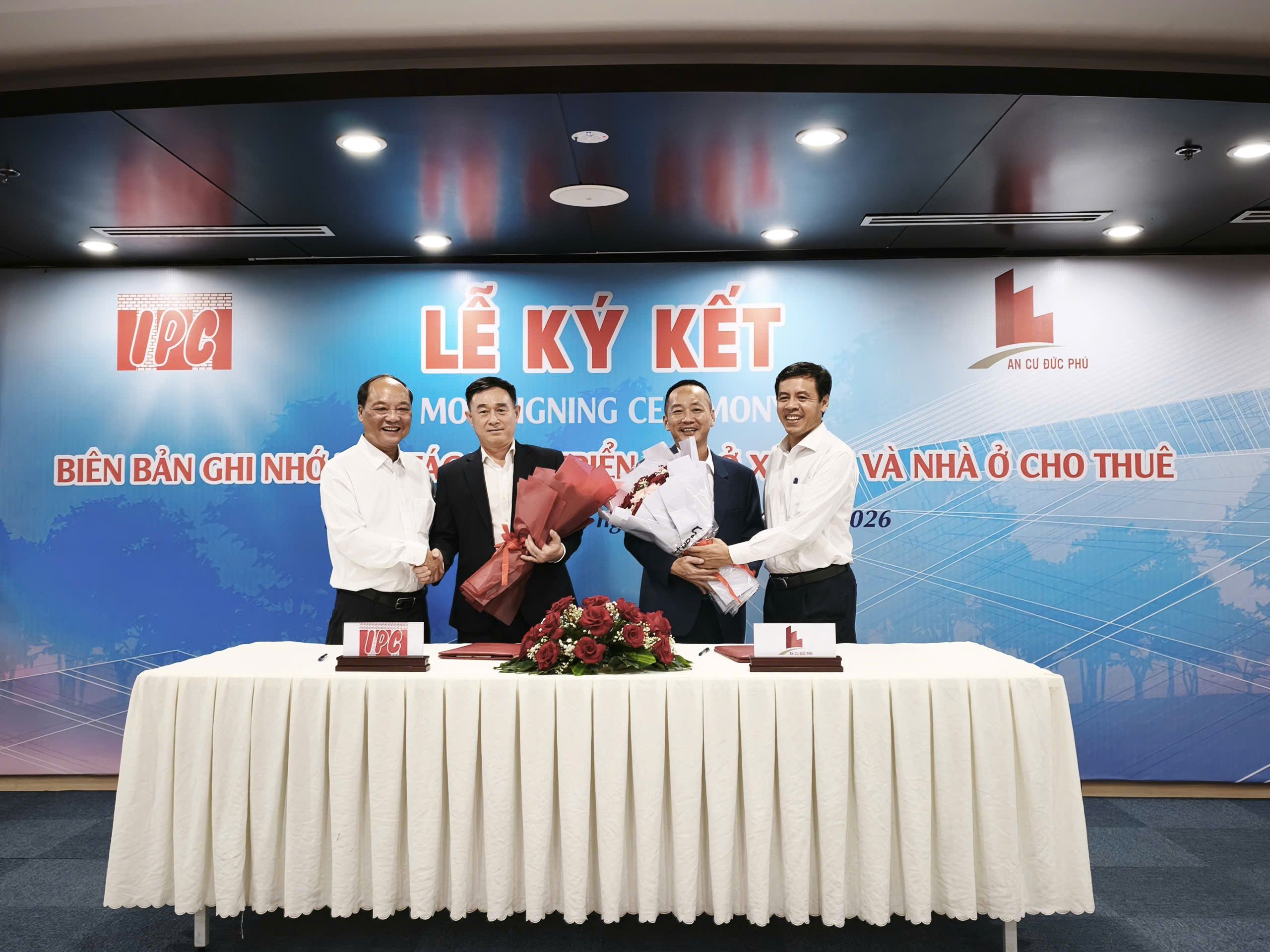 CÔNG TY IPC & CÔNG TY CP AN CƯ ĐỨC PHÚ PHỐI HỢP TRIỂN KHAI ĐỀ ÁN PHÁT TRIỂN NHÀ Ở XÃ HỘI VÀ NHÀ Ở CHO THUÊ TRÊN ĐỊA BÀN TP.HCM