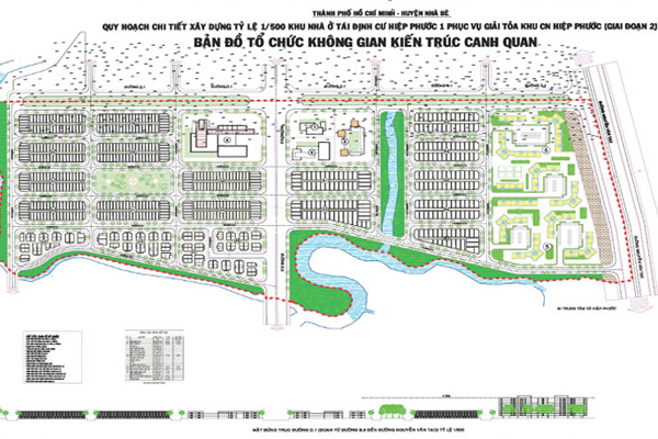 Bản đồ tổ chức không gian kiến trúc cảnh quan